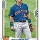 Andres Gimenez 2021 Bowman Rookie #8 New York Mets Baseball Card Andres Gimenez 2021 Bowman Rookie #8 New York Mets Baseball Card