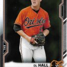 DL Hall 2021 Bowman Chrome Prospects #BCP-122 Baltimore Orioles Baseball Card