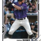 Drew Romo 2021 Bowman Prospects #BP-126 Colorado Rockies Baseball Card Drew Romo 2021 Bowman Prospects #BP-126 Colorado Rockies Baseball Card