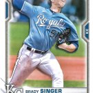 Brady Singer 2021 Bowman Rookie #29 Kansas City Royals Baseball Card