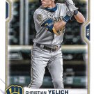 Christian Yelich 2021 Bowman #24 Milwaukee Brewers Baseball Card