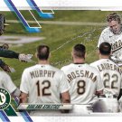 Oakland Athletics 2021 Topps #392 Baseball Team Card Oakland Athletics 2021 Topps #392 Baseball Team Card