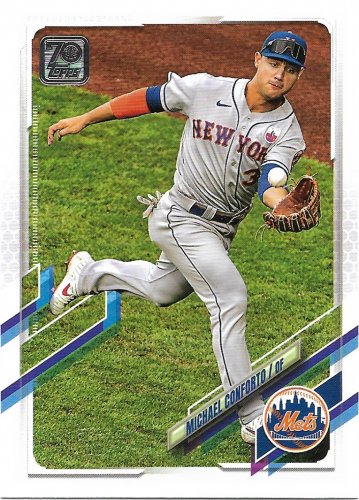 Michael Conforto 2021 Topps #517 New York Mets Baseball Card