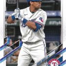 Khris Davis 2021 Topps #584 Texas Rangers Baseball Card