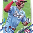 Derek Dietrich 2021 Topps #452 Texas Rangers Baseball Card