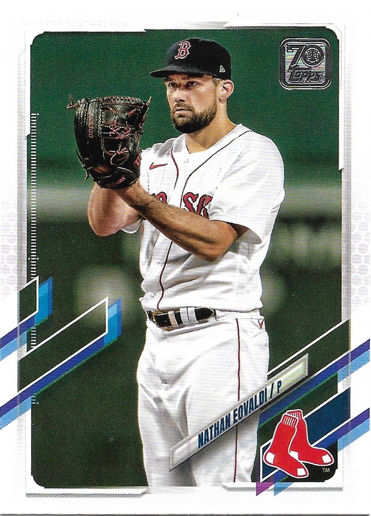 Nate Eovaldi 2021 Topps #623 Boston Red Sox Baseball Card