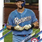 Sam Huff 2021 Topps Rookie #654 Texas Rangers Baseball Card