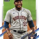 Framber Valdez 2021 Topps #514 Houston Astros Baseball Card