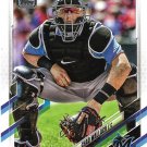 Chad Wallach 2021 Topps #593 Miami Marlins Baseball Card