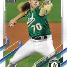 Jordan Weems 2021 Topps Rookie #570 Oakland Athletics Baseball Card