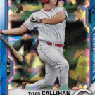 Tyler Callihan 2021 Bowman Chrome Sapphire #BCP-91 Cincinnati Reds Baseball Card