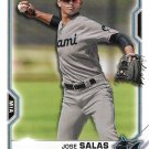 Jose Salas 2021 Bowman Prospects #BCP-110 Miami Marlins Baseball Card
