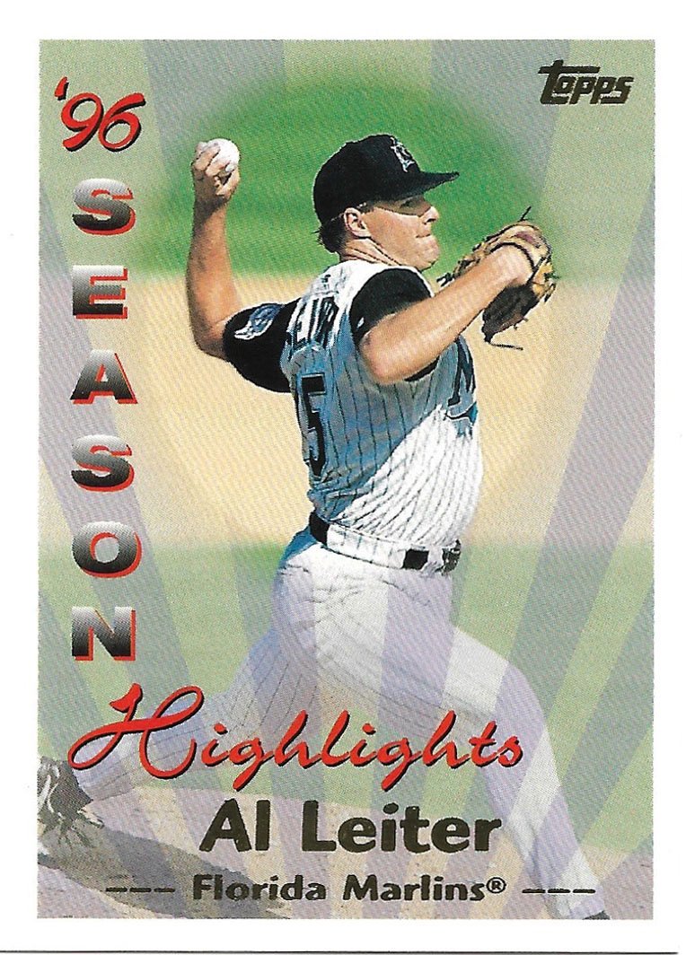 Al Leiter 1997 Topps #101 Florida Marlins Baseball Card