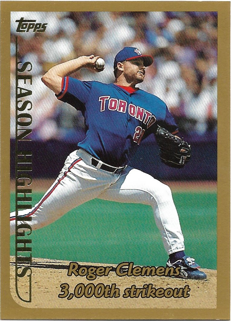 Roger Clemens 1999 Topps #203 Toronto Blue Jays Baseball Card