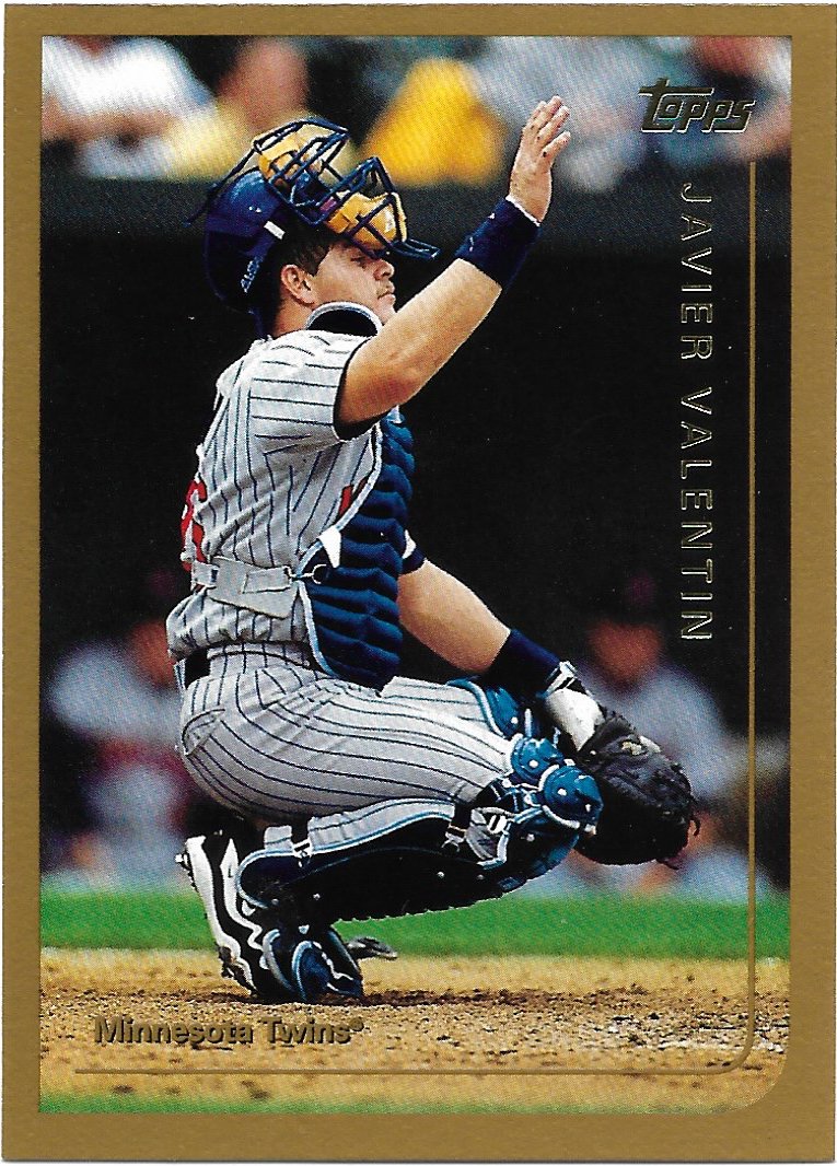 Javier Valentin 1999 Topps #104 Minnesota Twins Baseball Card