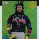Ronald Acuna Jr. 2021 Topps Chrome 1986 Design #86BC-3 Atlanta Braves Baseball Card Ronald Acuna Jr. 2021 Topps Chrome 1986 Design #86BC-3 Atlanta Braves Baseball Card