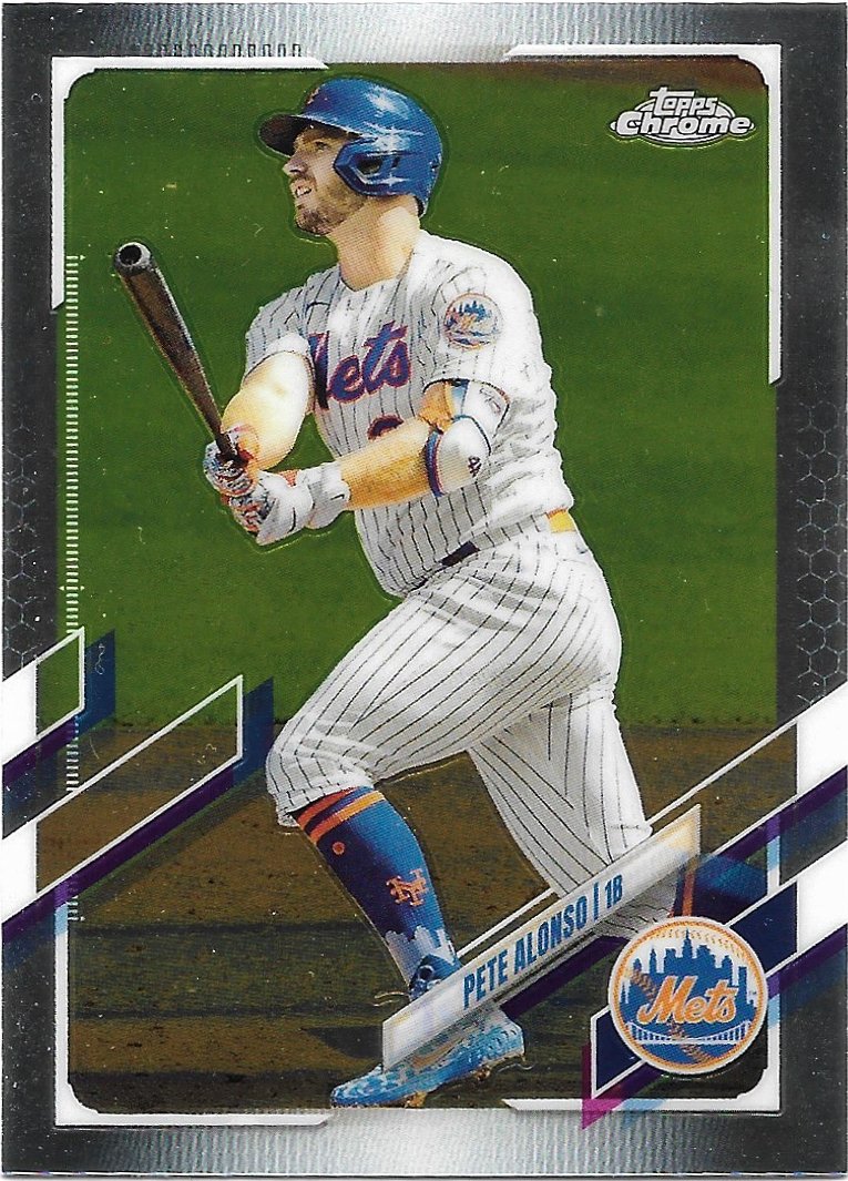 Pete Alonso 2021 Topps Chrome 1986 Design #86BC-10 New York Mets Baseball  Card