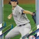 Gerrit Cole 2021 Topps Chrome Refractor #80 New York Yankees Baseball Card Gerrit Cole 2021 Topps Chrome Refractor #80 New York Yankees Baseball Card