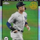 Aaron Jude 2021 Topps Chrome 1986 Design #86BC-1 New York Yankees Baseball Card