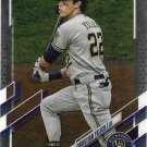Christian Yelich 2021 Topps Chrome #18 Milwaukee Brewers Baseball Card