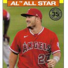 Mike Trout 2021 Topps 1986 Design All-Star #86AS-23 Los Angeles Angels Baseball Card