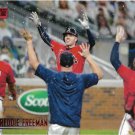 Freddie Freeman 2021 Topps Stadium Club Red Foil #153 Atlanta Braves Baseball Card