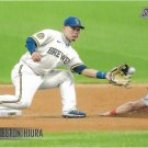 Keston Hiura 2021 Topps Stadium Club #201 Milwaukee Brewers Baseball Card