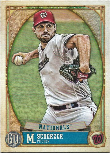 max scherzer nationals baseball card