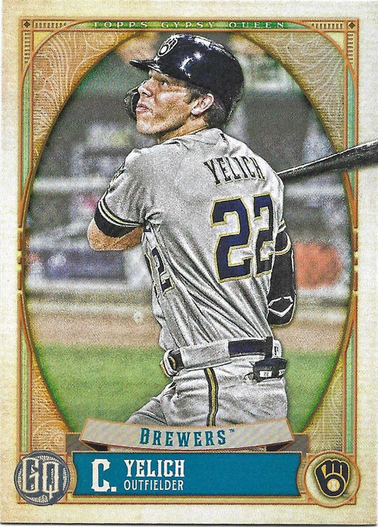 Christian Yelich 2021 Topps Gypsy Queen #192 Milwaukee Brewers Baseball Card