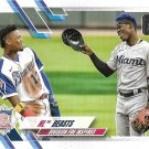 Ronald Acuna Jr., Jazz Chisholm 2021 Topps Update #US306 Braves, Marlins Baseball Card
