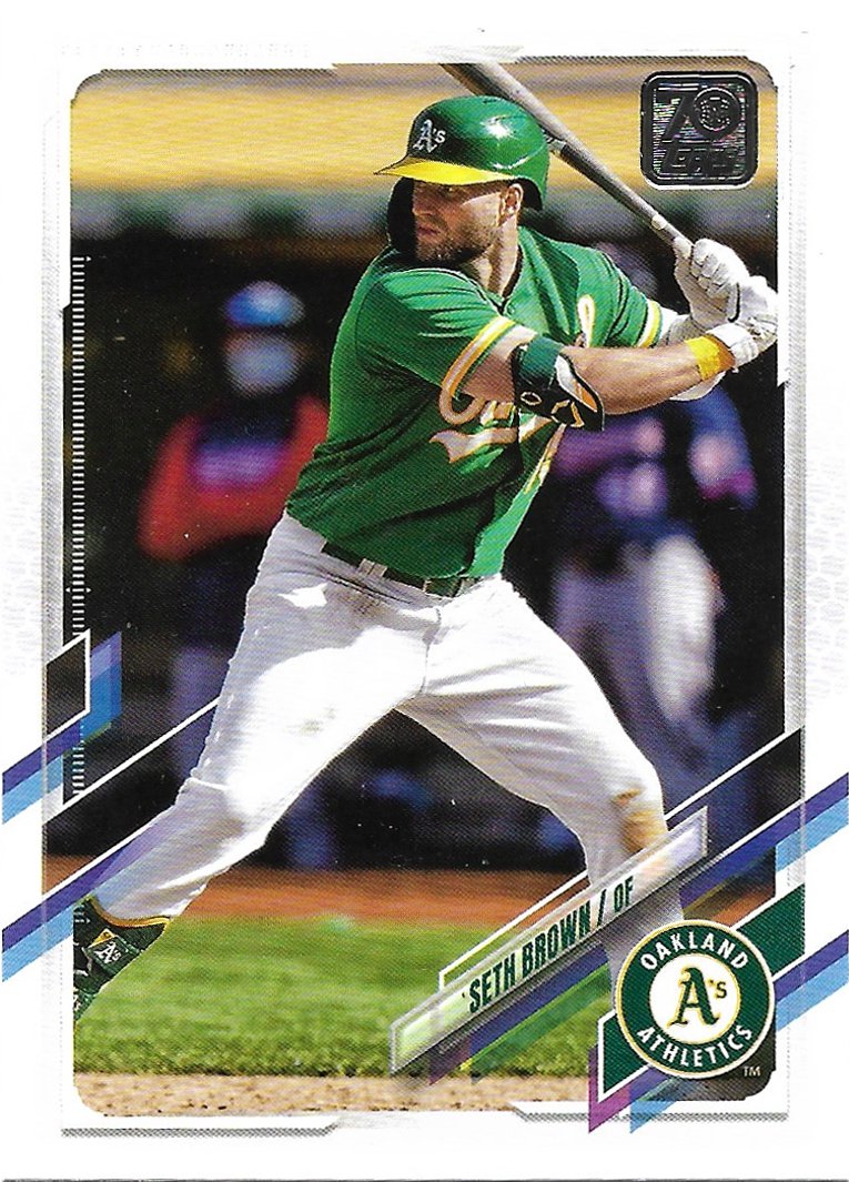 Seth Brown 2021 Topps Update #US120 Oakland Athletics Baseball Card