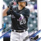 C.J. Cron 2021 Topps Update #US195 Colorado Rockies Baseball Card C.J. Cron 2021 Topps Update #US195 Colorado Rockies Baseball Card