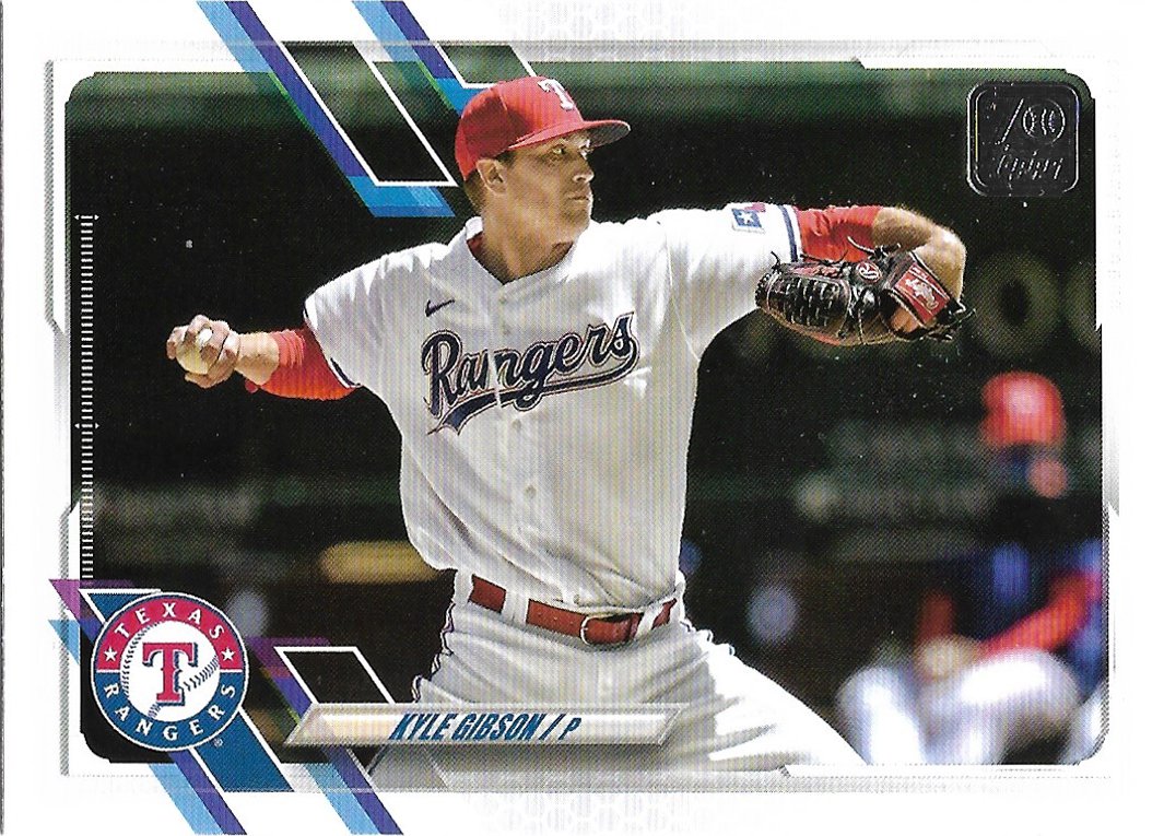 Kyle Gibson 2021 Topps Update #US183 Texas Rangers Baseball Card