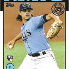 Brent Honeywell Jr. 2021 Topps Update 1986 Design Rookie #86B-50 Tampa Bay Rays Baseball Card Brent Honeywell Jr. 2021 Topps Update 1986 Design Rookie #86B-50 Tampa Bay Rays Baseball Card