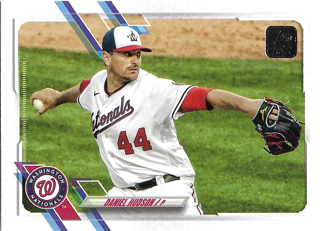 Daniel Hudson 2021 Topps Update #US205 Washington Nationals Baseball Card