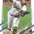 Luis Patino 2021 Topps Update Rookie Debut #US214 San Diego Padres Baseball Card