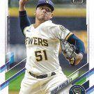Freddy Peralta 2021 Topps Update #US165 Milwaukee Brewers Baseball Card
