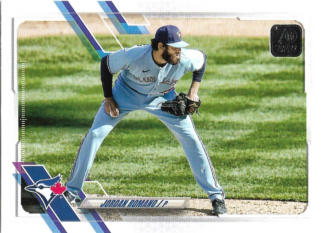 Jordan Romano 2021 Topps Update #US53 Toronto Blue Jays Baseball Card
