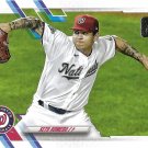 Seth Romero 2021 Topps Update Rookie #US77 Washington Nationals Baseball Card