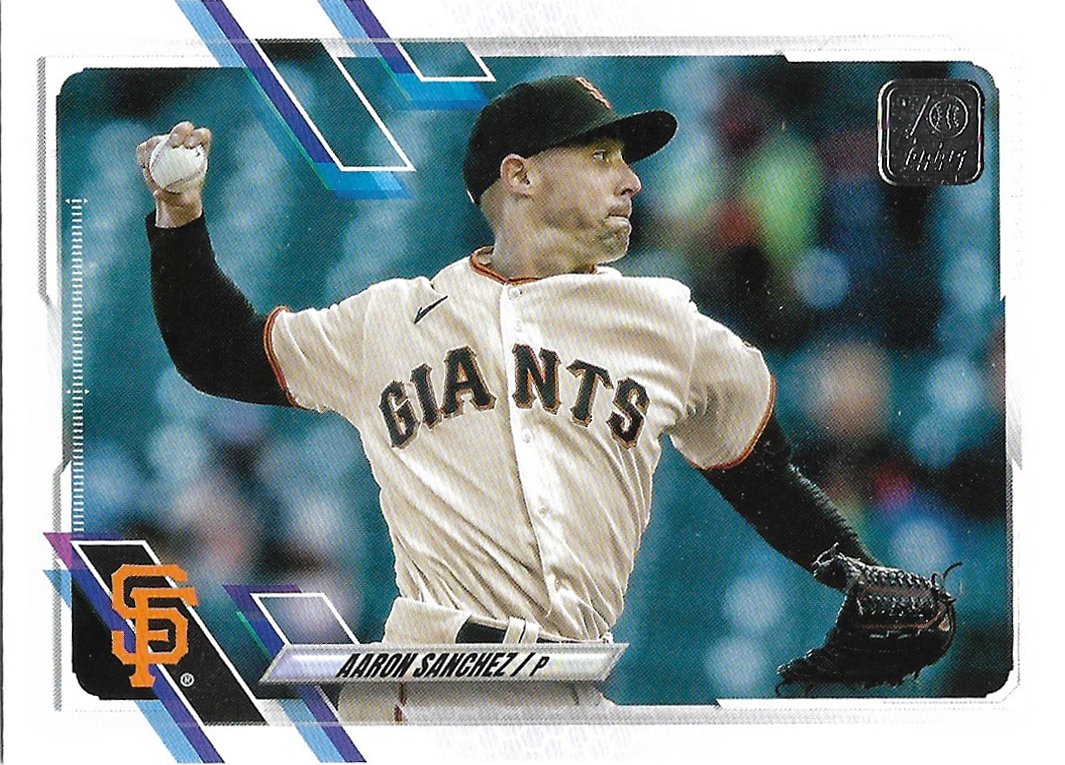 Aaron Sanchez 2021 Topps Update #US240 San Francisco Giants Baseball Card