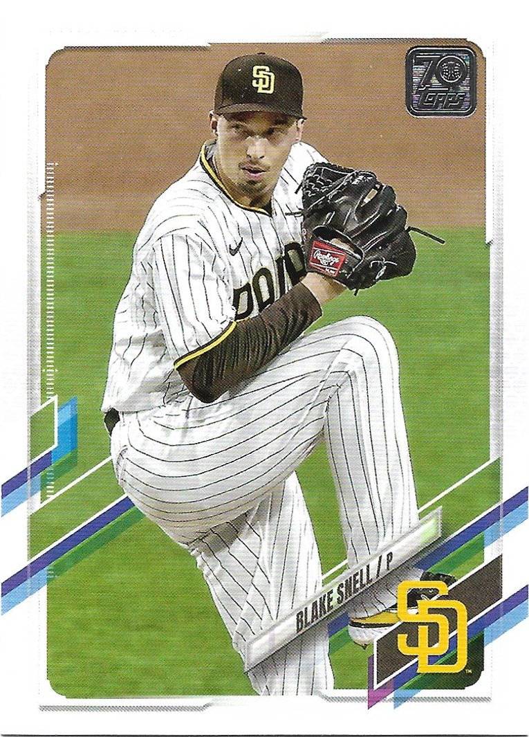 Blake Snell 2021 Topps Update #US184 San Diego Padres Baseball Card