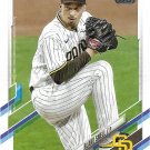Blake Snell 2021 Topps Update #US184 San Diego Padres Baseball Card
