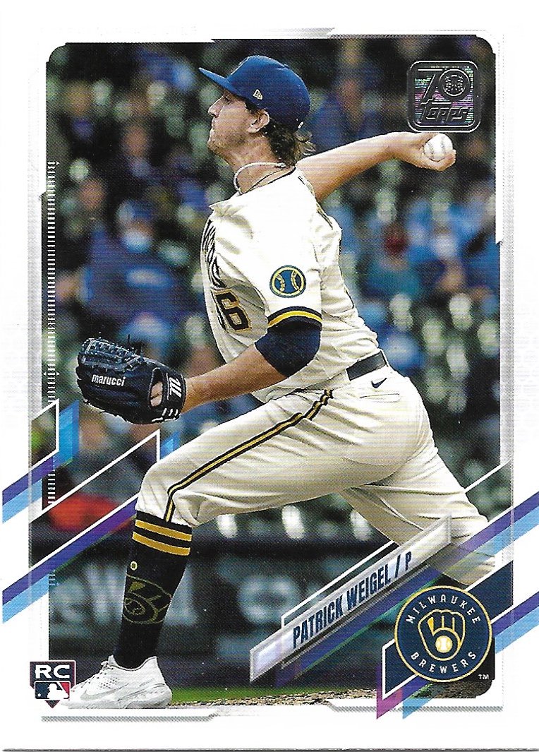 Patrick Weigel 2021 Topps Update Rookie #US31 Milwaukee Brewers Baseball Card