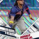 Ronald Acuna Jr. 2021 Topps Stadium Club Chrome Beam Team #BTC-11 Atlanta Braves Baseball Card Ronald Acuna Jr. 2021 Topps Stadium Club Chrome Beam Team #BTC-11 Atlanta Braves Baseball Card