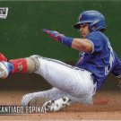 Santiago Espinal 2021 Topps Stadium Club Chrome Rookie #307 Toronto Blue Jays Baseball Card