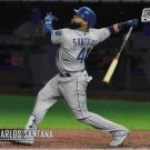Carlos Santana 2021 Topps Stadium Club Chrome #190 Kansas City Royals Baseball Card