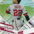 Juan Soto 2021 Topps Stadium Club Beam Team Chrome #BTC-13 Washington Nationals Baseball Card