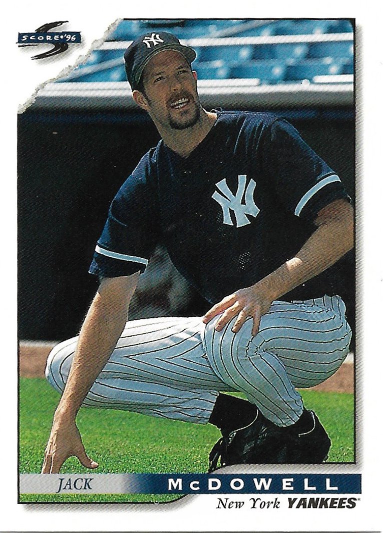 Jack McDowell 1996 Score #46 New York Yankees Baseball Card