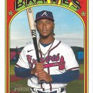 Ozzie Albies 2021 Topps Heritage #558 Atlanta Braves Baseball Card
