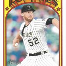 Daniel Bard 2021 Topps Heritage #671 Colorado Rockies Baseball Card Daniel Bard 2021 Topps Heritage #671 Colorado Rockies Baseball Card